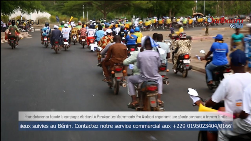 PARAKOU: Géante caravane des mouvements soutenant Wadagni-Talata