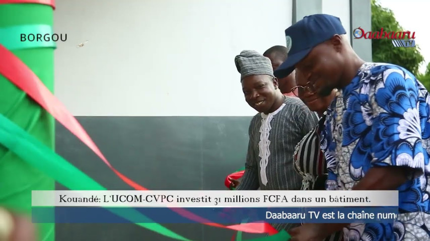 L'UCOM-CVPC A INAUGURÉ UN BÂTIMENT DE 12 CHAMBRES D'HÔTES À KOUANDÉ