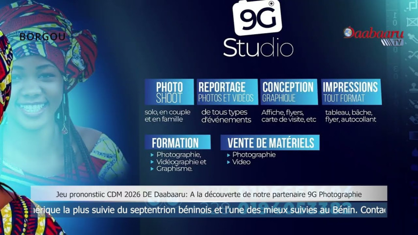 Jeu prononstiic CDM 2026 DE Daabaaru: A la découverte de notre partenaire 9G Photographie