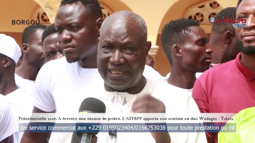 PRESIDENTIELLE 2026:  Une séance de prière  L’AITRPP apporte son soutien au duo Wadagni - Talata