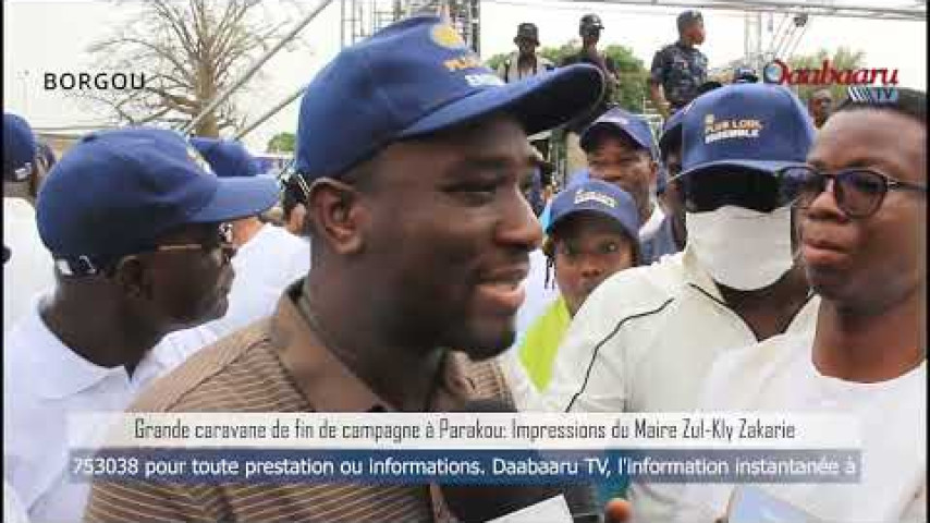 FIN DE LA CAMPAGNE ÉLECTORALE À PARAKOU : Message du maire Zul-kifly Zakarie