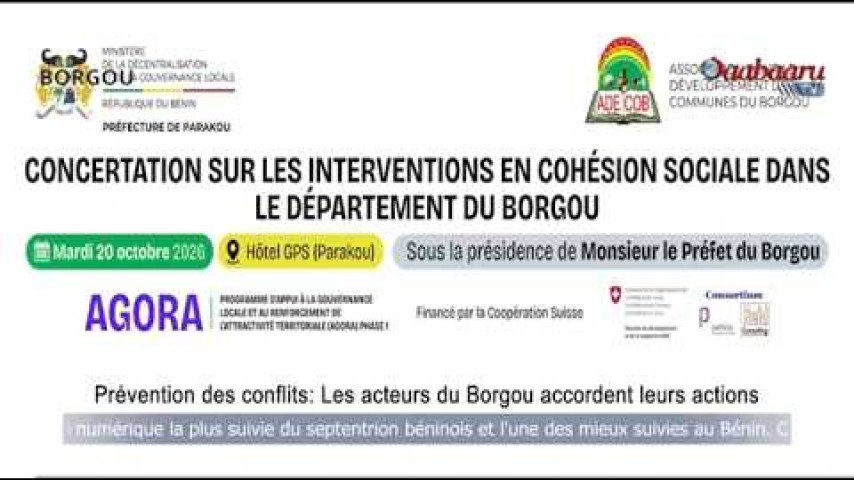 PRÉVENTION DES CONFLITS: Les acteurs du Borgou accordent leurs actions.