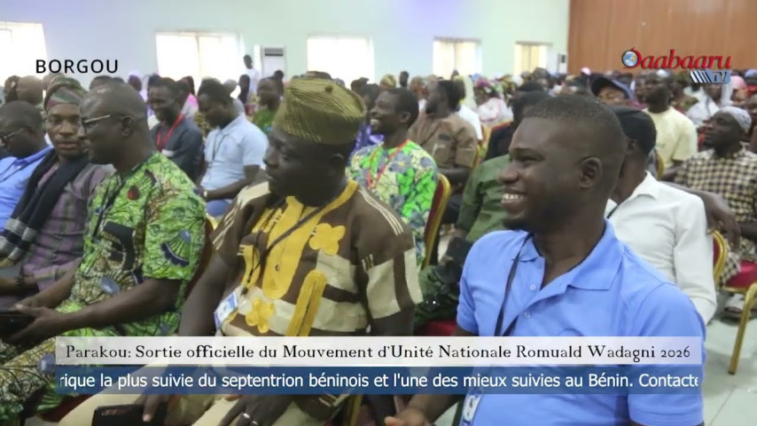 PARAKOU : Sortie officielle du Mouvement d’Unité Nationale Romuald Wadagni 2026