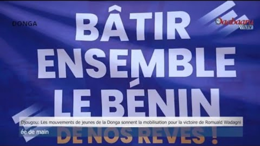 Djougou : Les  mouvements de jeunes de la Donga sonnent la mobilisation pour la victoire de Row