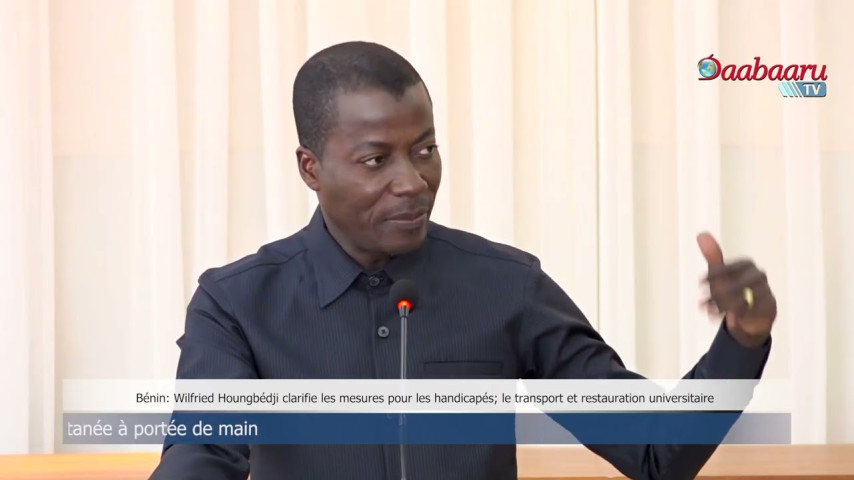 BÉNIN : Wilfried Houngbedji clarifie les mesures pour les handicapés, le transport universitaire
