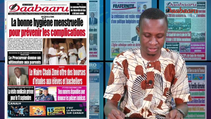 Revue des titres hebdomadaire du Quotidien Daabaaru de ce samedi 09 septembre 2023