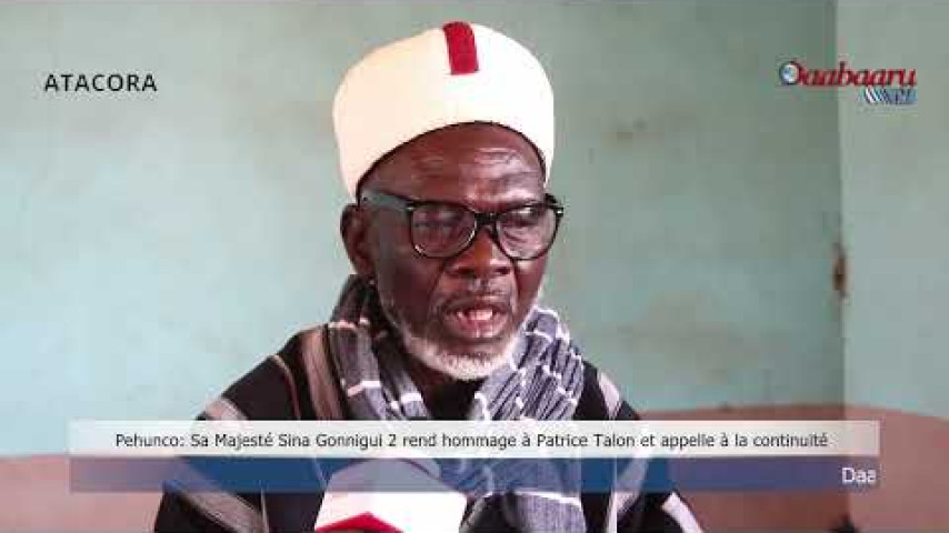 Pehunco : Sa Majesté Sina Gonnigui 2 roi de Ouassa Pehunco rend hommage à Patrice Talon