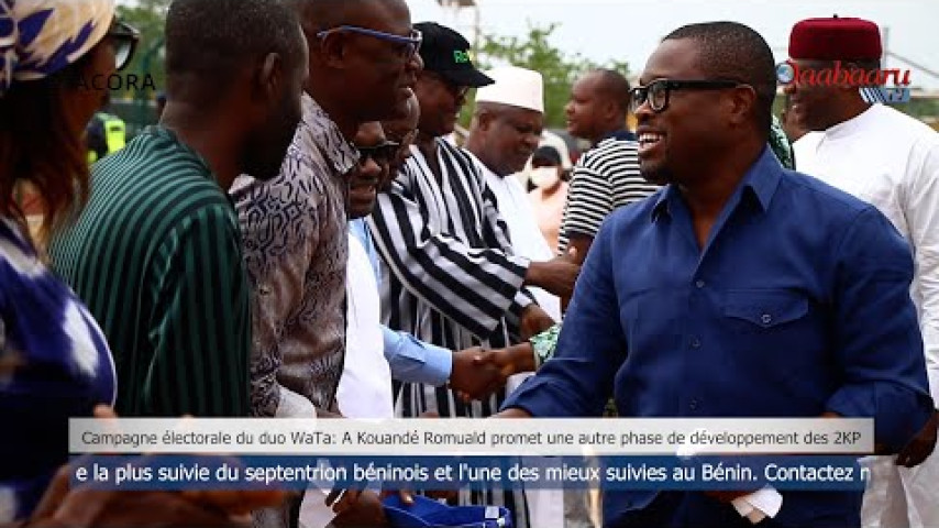CAMPAGNE ÉLECTORALE DANS LA 4È CE:À Kouandé, Romuald promet une autre phase de développement des 2KP