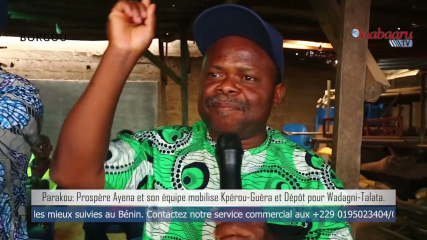 PARAKOU : Prosper Ayéna et son équipe mobilisent Kpérou-Guéra et Dépôt pour Wadagni–Talata